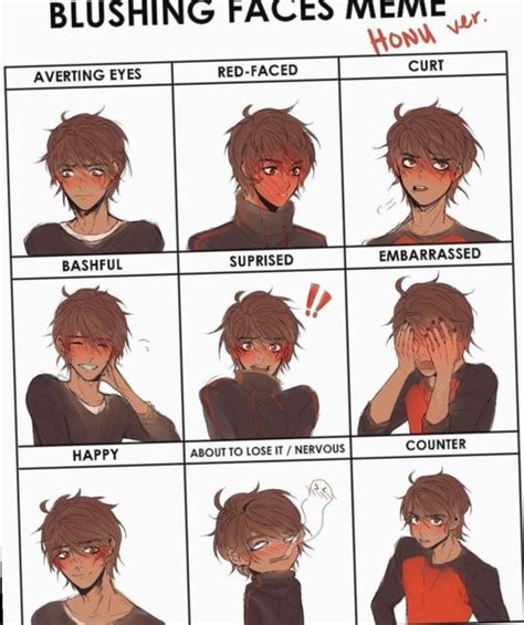 13 Anime Face Expressions Blushing Anime Faces Expressions Blushing