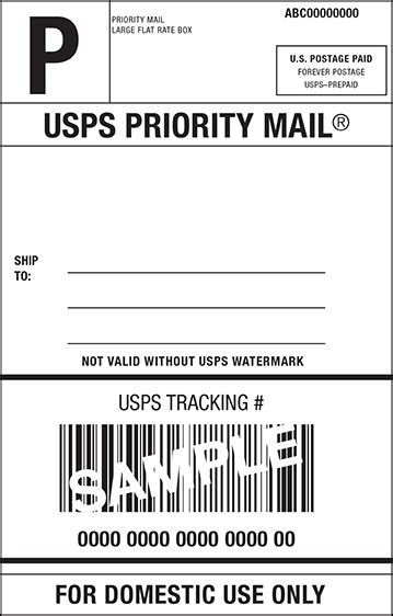 Usps Priority Mail Template Tutoreorg Master Of Documents