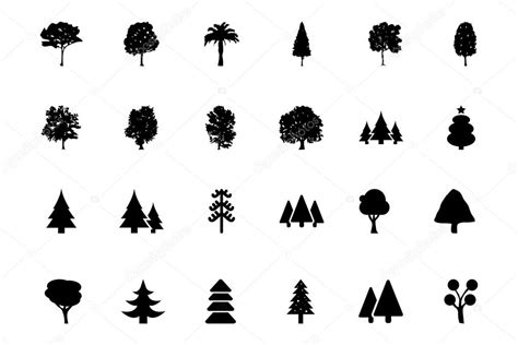 Trees Vector Icons 1 — Stock Vector © Creativestall 76802663