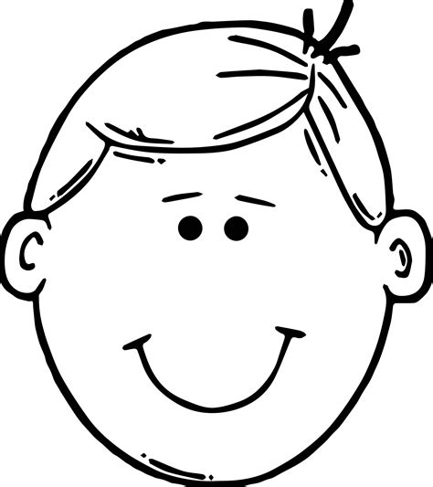 Boy Faces Coloring Pages Printable Tripafethna