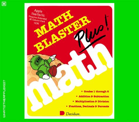 What Is The Apple Iigs 8 Bit Educational On 35 Disk Math Blaster