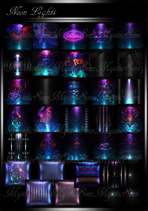 neon lights imvu room textures collection mysticsinz