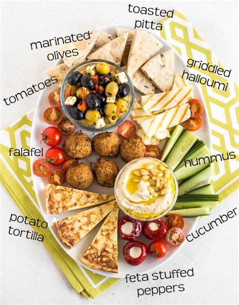 How To Make An Easy Vegetarian Mezze Platter With Hummus Falafel