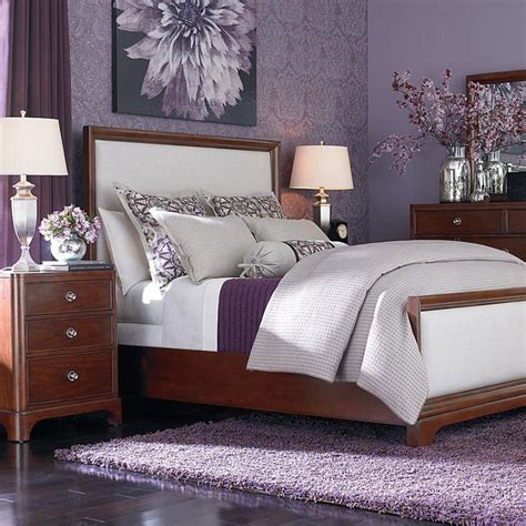 A darker shade of purple can give the room a romantic look. Purple Bedroom Decor Ideas