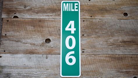 Custom Mile Marker Sign Signs Of The Mountains