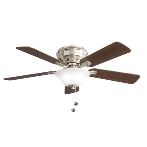 Still it maintaining the look and feel of a classic light bulbs. Hampton Bay Hawkins 44 in. LED Brushed Nickel Ceiling Fan ...