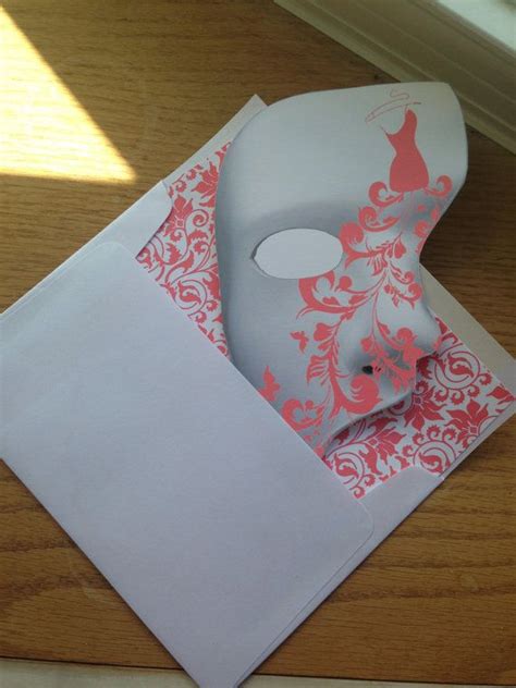 Phantom Of The Opera Unique Quince Invitations And Envelopes Etsy Quince Invitations