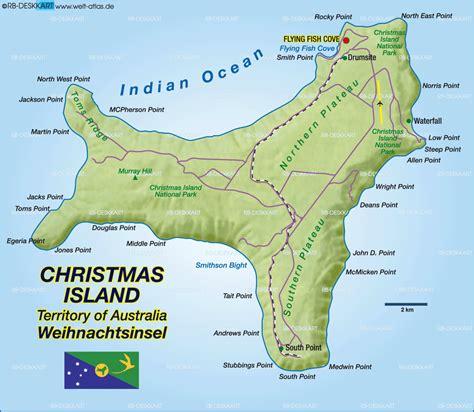 Christmas Island Map ~ Arquirurgica
