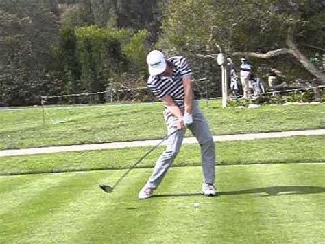 Filmed with the phantom hd camera at 2200 frames per second. Keegan Bradley golf swing face on 2014 Northern Trust Open - YouTube