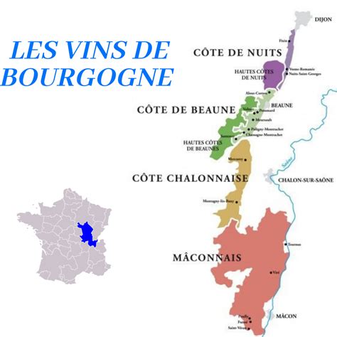 La Carte Des Vins De Bourgogne Carte Des Vins Carte Des Vins De