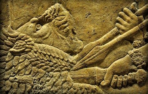 Stubbing Of The Lion At Ninevah Iraq Lion Hunting Cultural Artifact