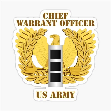 Army Emblem Warrant Officer Cw Sticker For Sale By Twix Redbubble