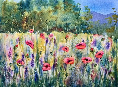 Painting A Field Of Wildflowers In Watercolor Eva Nichols Skillshare My XXX Hot Girl