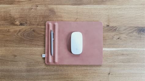 Workperch Leather Mousepad With Pen Holder Is A Luxurious Addition To