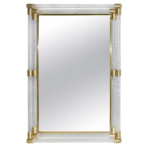 1960s Double Framed Murano Glass Mirror Attributed To Barovier Toso At 1stdibs
