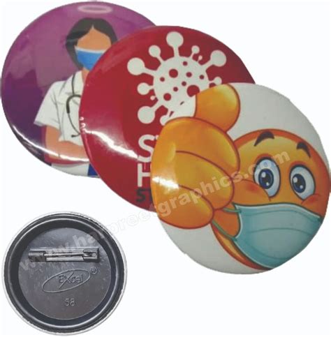 Plastic Round Custom Pin Badges For Promotional Advertising Badge Size 58 Mm At Rs 3 5 In Delhi