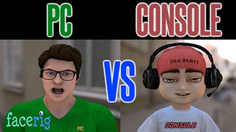 Facerig Pc Vs Console Debate Pc Vs Ps4 Pc Vs Xbox