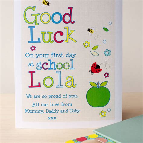 Start smart with the help of better money habits and learn how to use your first credit card to help build your credit and put you on the path to financial wellbeing. Personalised 'first Day At School' Card With Bookmark By Ink Pudding | notonthehighstreet.com