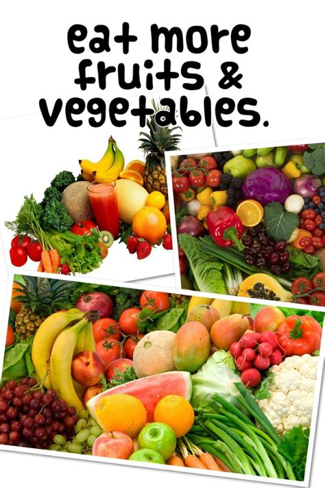 Live A Healthy Lifestyle Eat More Fruits And Vegetables Healthy