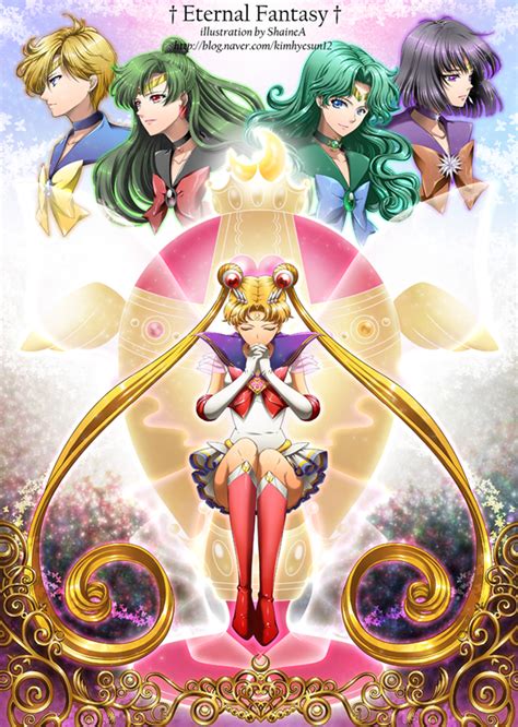 Tsukino Usagi Sailor Moon Tomoe Hotaru Ten Ou Haruka Kaiou Michiru