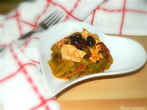 Ricetta Petto di pollo con peperoni e olive - Ficacci ...