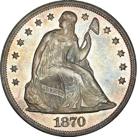1870 Seated Liberty Silver Dollar Values And Prices Past Sales