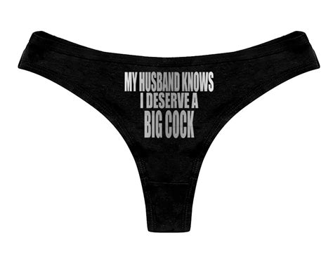 My Husband Knows I Deserve A Big Cock Panties Cuckold Hotwife Etsy
