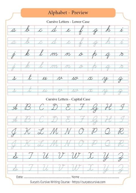 Cursive Alphabets Small Letters Worksheet Printable Free

