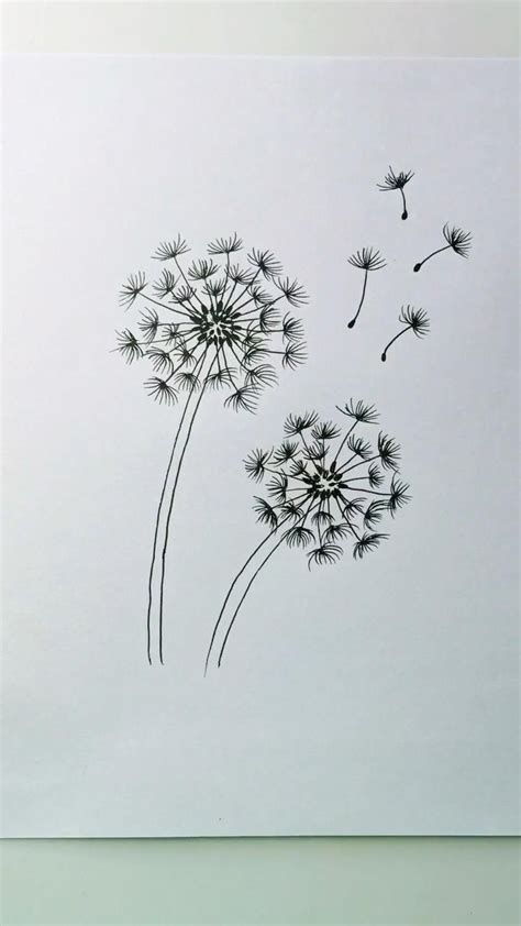 So, let's start the lesson about how to draw a flower easy. How to draw dandelion easy version for beginners in 2020 ...