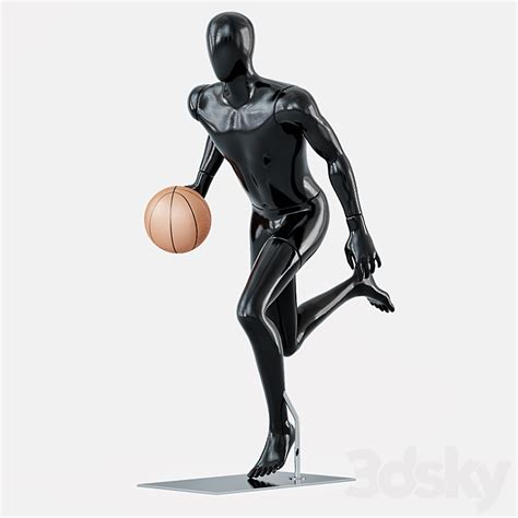 Faceless Mannequins Basketball 28 Shop 3d Model