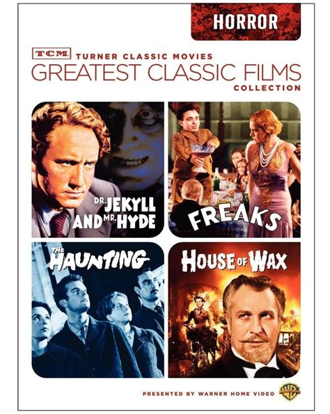 Tcm Greatest Classic Films Collection Horror 4 Dvd