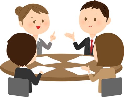 Business Persons Are Meeting Clipart Free Download Transparent Png