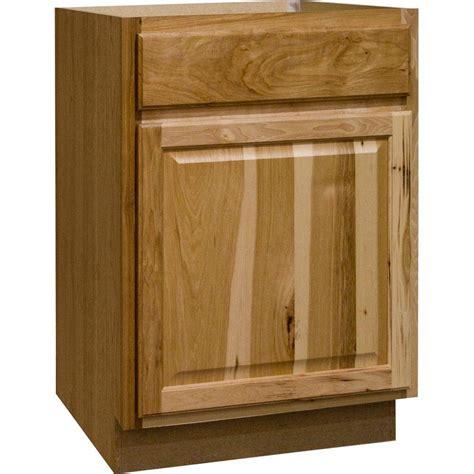 Hickory kitchen cabinets home depot. Hampton Bay Hampton Assembled 24x34.5x24 in. Base Kitchen ...