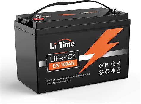 Litime Lifepo4 12v 100ah Lithium Batterie 1280wh Lithium Akku Mit 100a