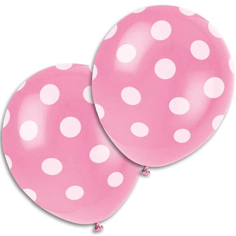 Light Pink Polka Dot Balloons 1 50 Polka Dot Balloons
