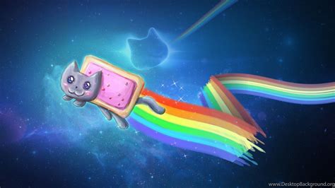 Nyan Cat Meme Hd Wallpapers Cute Cat Wallpapers Desktop Background