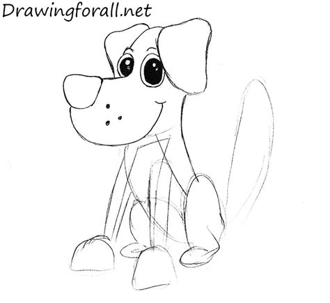 How to draw a puppy. How to Draw a Dog for Kids | Drawingforall.net