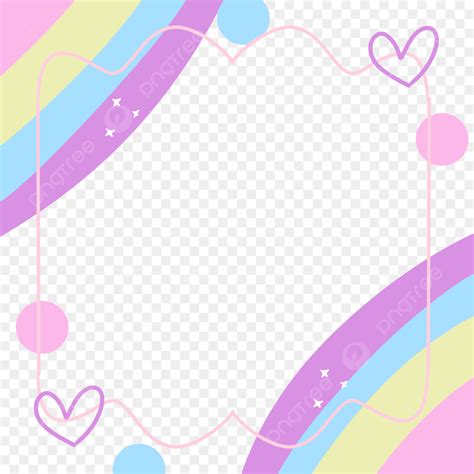 Free Download Frame Hd Transparent Cute Rainbow Border Unicorn