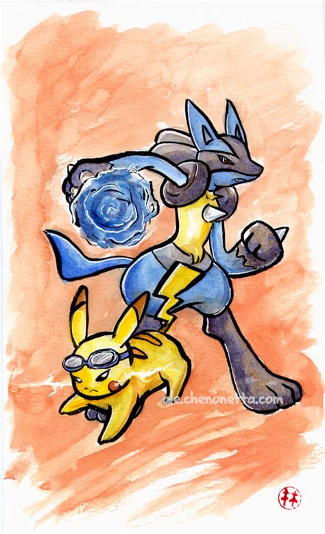 Pikachu And Lucario