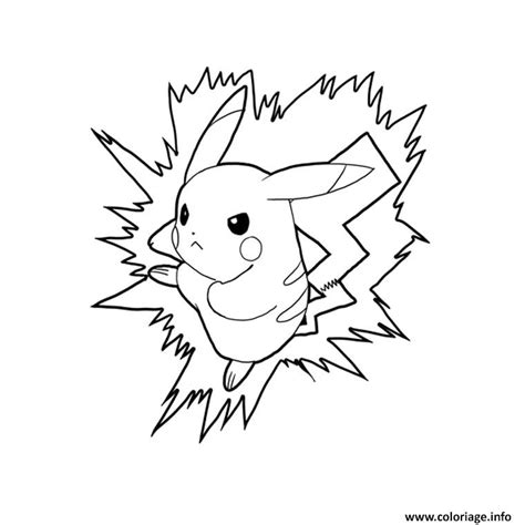 Coloriage Pikachu 2 Dessin