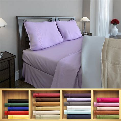 Clara Clark 1800 Series Silky Soft 4 Piece Bed Sheet Set Full Size