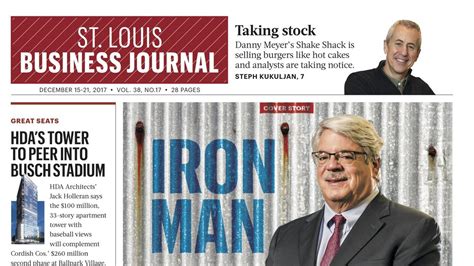 The St Louis Business Journals 51 Front Pages Of 2017 St Louis