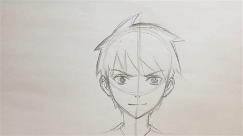 How To Draw Anime Boy Face No Timelapse Youtube