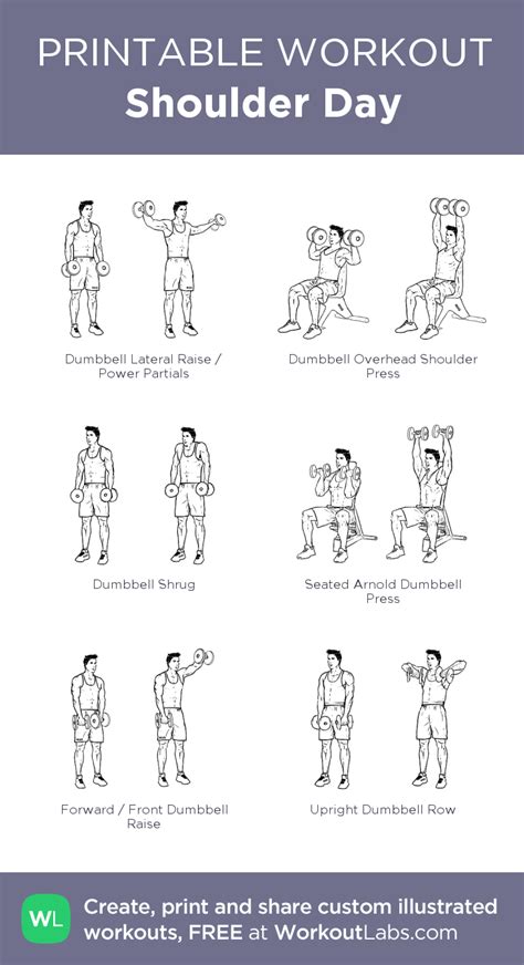 Shoulder Day My Visual Workout Created At Click