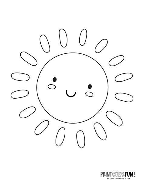 24 Fun Sun Coloring Pages At