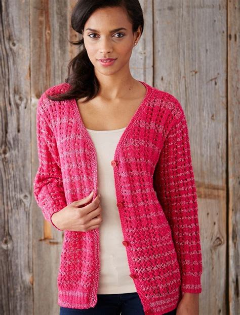 I've got a good stash of worsted weight wool, plenty of lanolin and an urge to make some wool soakers. Love and Lace Knit Cardigan Pattern | AllFreeKnitting.com