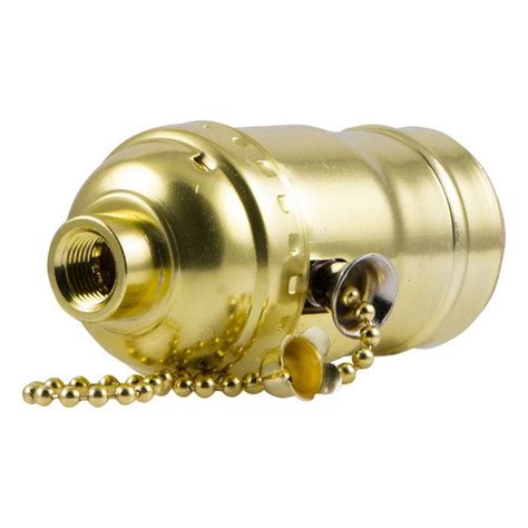 Ge Pull Chain Lamp Socket Brass