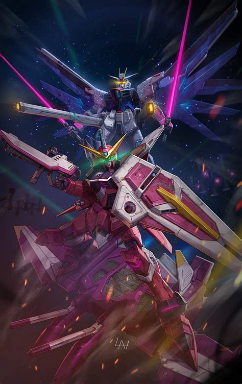 Artstation Freedom X Justice Gundam Fans Art