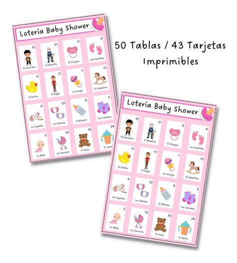 Lotería Imprimir 80 Juegos Para Baby Shower Pdf 17 Juegos Para Baby