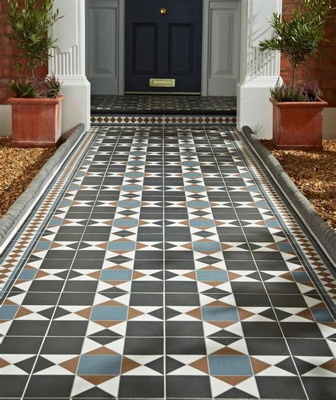 Grosvenor™ Blackblue Tile Topps Tiles Porch Tile Garden Tiles
